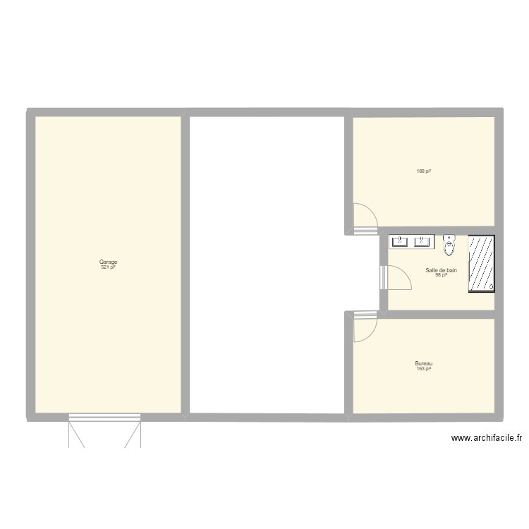 Maison 2027. Plan de 4 pièces et 90 m2