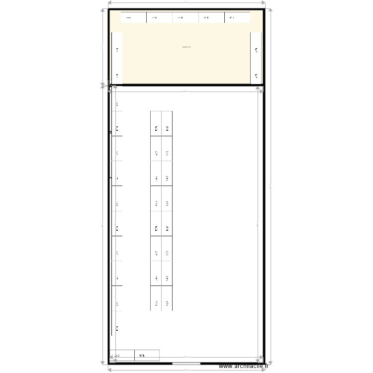 depot ep. Plan de 3 pièces et 626 m2