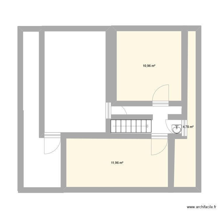 Lure 2eme. Plan de 3 pièces et 28 m2