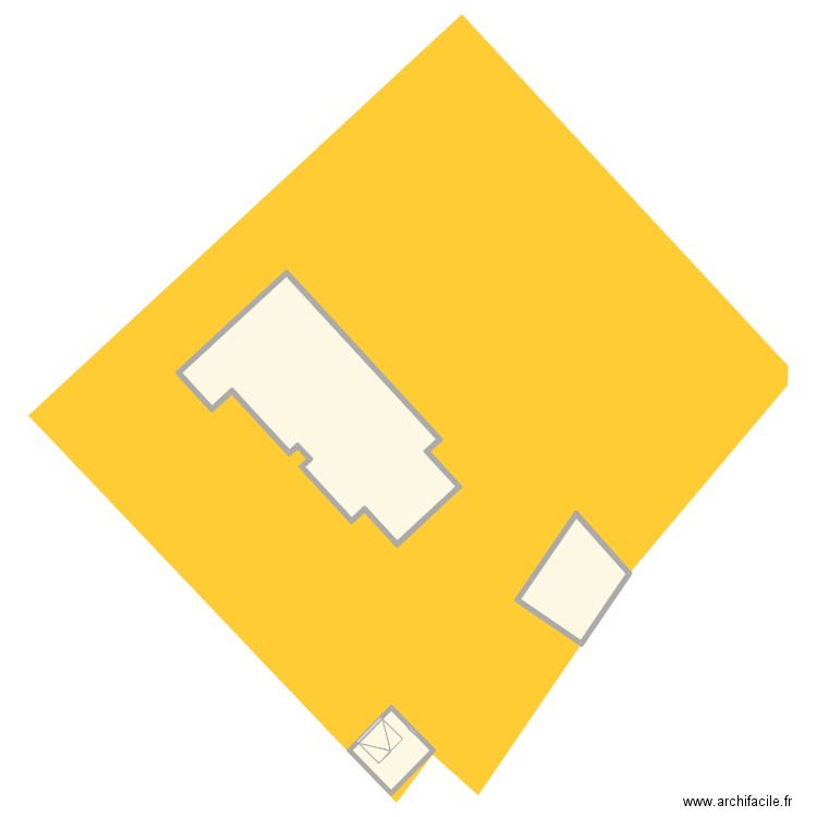 PLAN DE MASSE ARBRI. Plan de 3 pièces et 202 m2