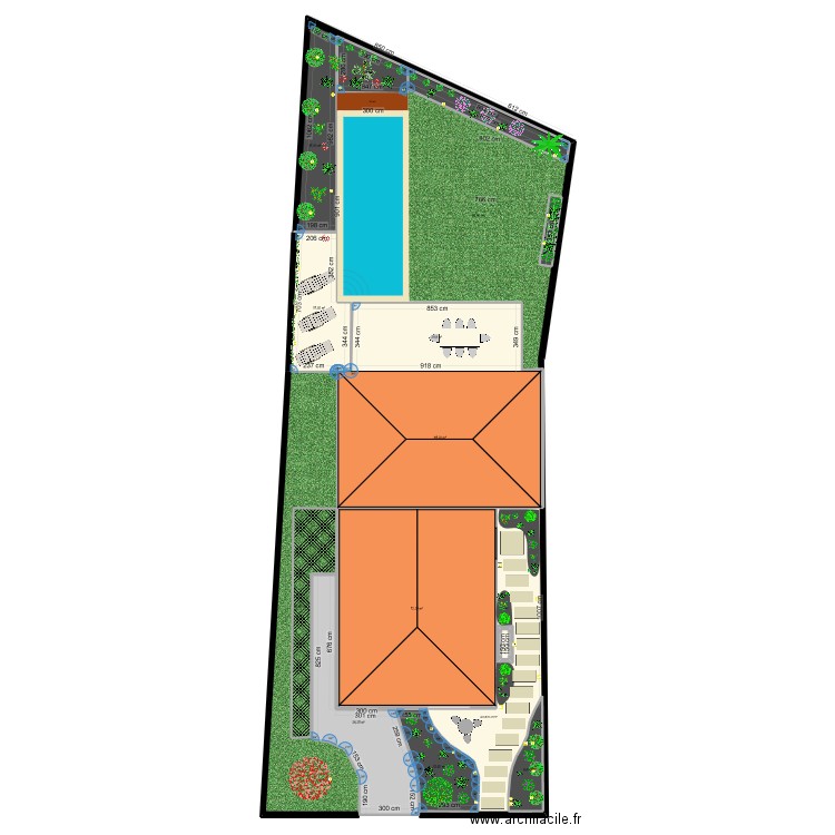 le chesnay MAJ. Plan de 13 pièces et 281 m2