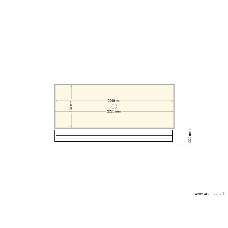 CLAIRA  GS DUCES MEUBLE DE TRI PARTICIPATIF. Plan de 1 pièce et 2 m2