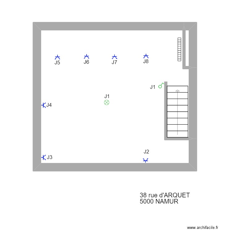   Arquet 3em. Plan de 2 pièces et 29 m2