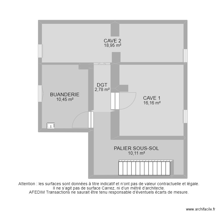 BI 17670 - . Plan de 17 pièces et 141 m2