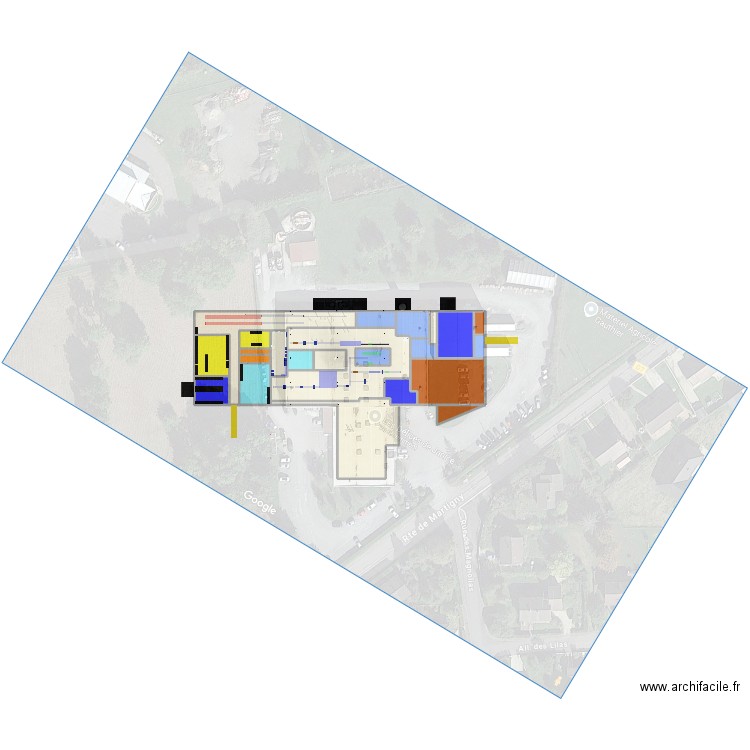 DDJ futur. Plan de 23 pièces et 5777 m2