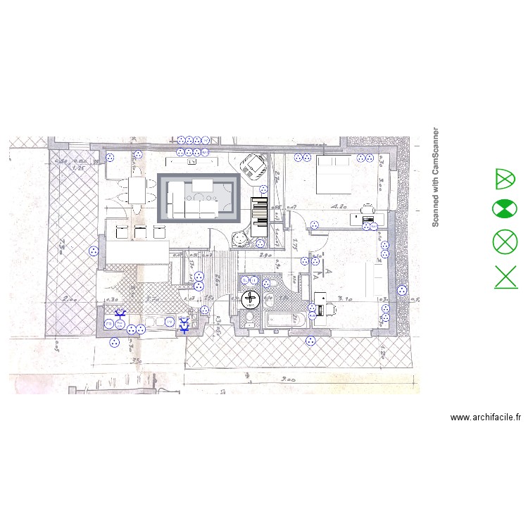 plan pc. Plan de 0 pièce et 0 m2