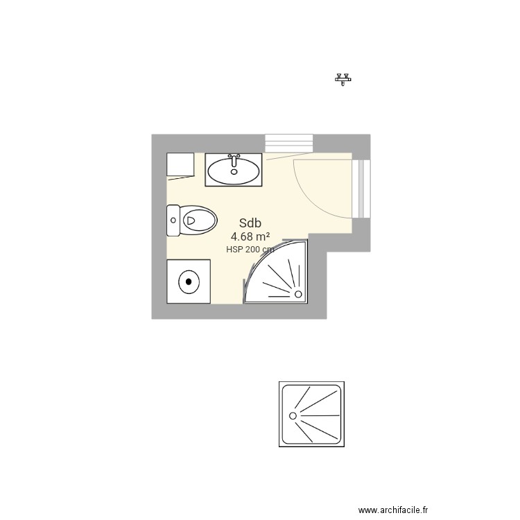 Salle de bain  2. Plan de 0 pièce et 0 m2