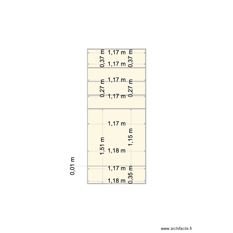 Etagere. Plan de 0 pièce et 0 m2