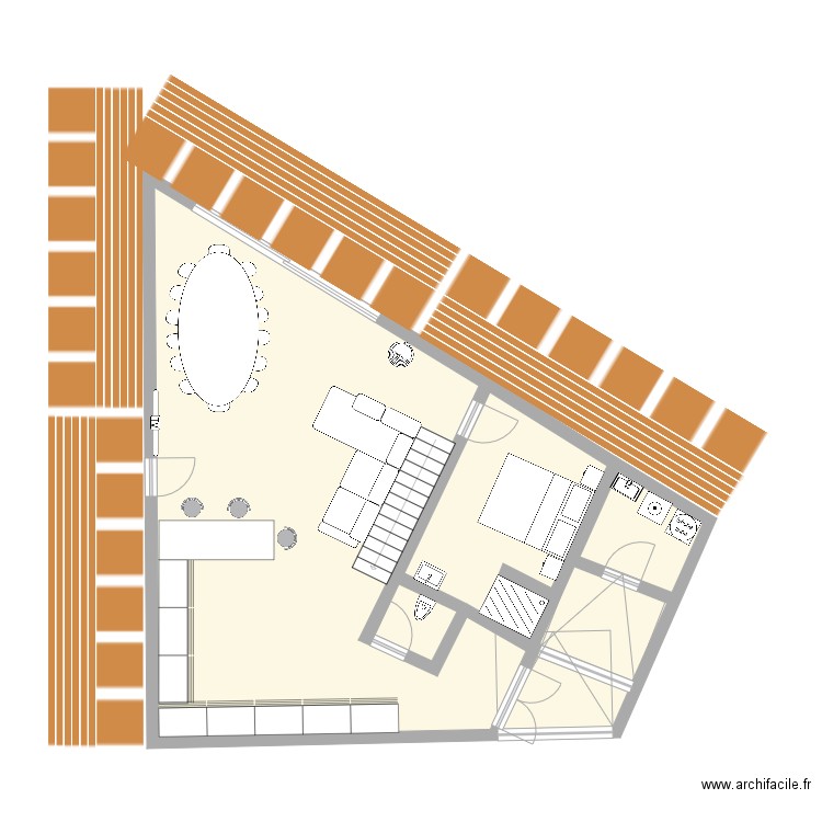 GITE. Plan de 0 pièce et 0 m2