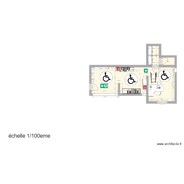 plan materiel medical de la clinique. Plan de 0 pièce et 0 m2