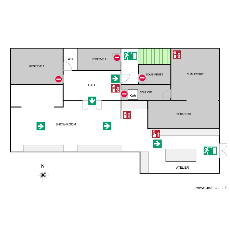 Coach Culinaire PLAN EVACUATION. Plan de 0 pièce et 0 m2