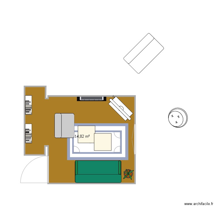 Salon. Plan de 0 pièce et 0 m2