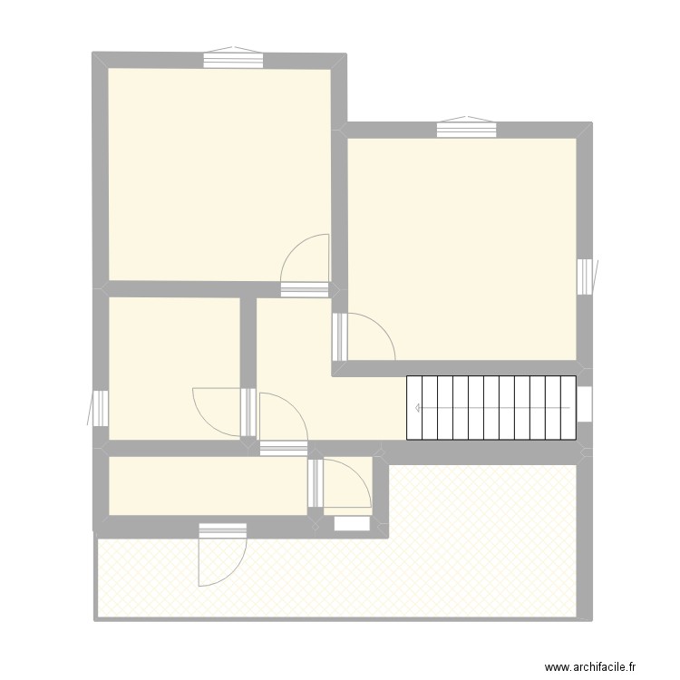 rivière 1er. Plan de 8 pièces et 59 m2