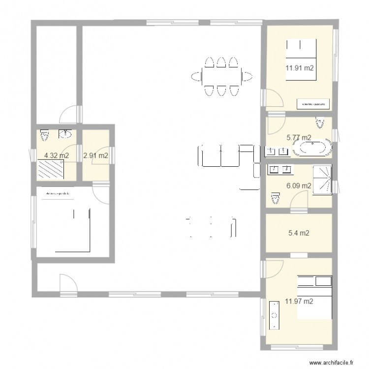 plan mode TDL 3. Plan de 0 pièce et 0 m2