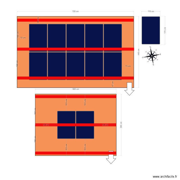 CALEPINAGE M.GOUBLET . Plan de 0 pièce et 0 m2