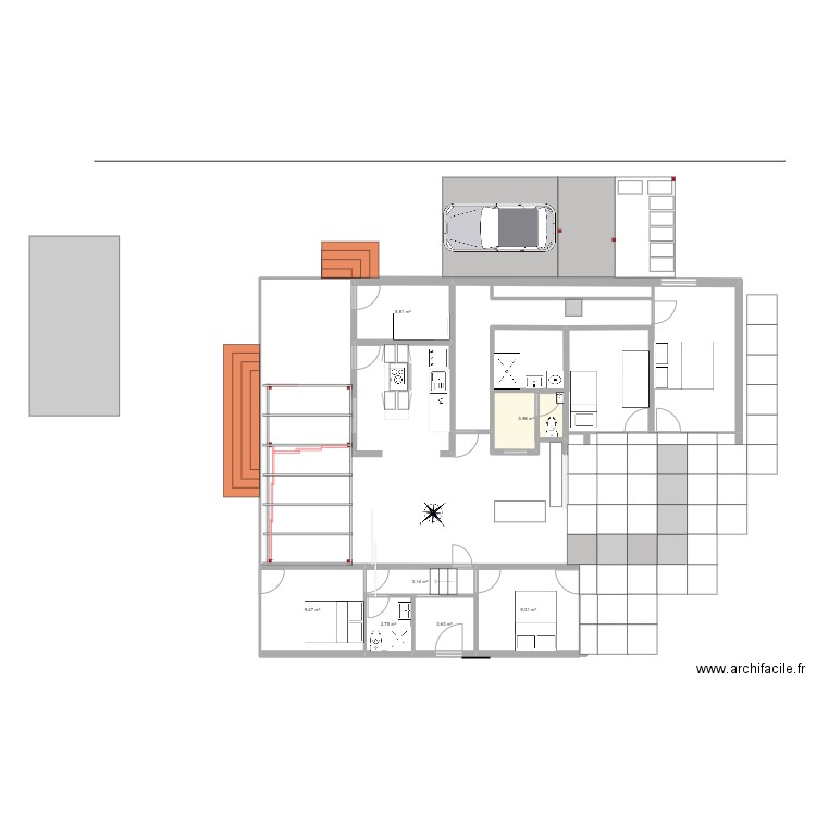 SJL 2024_Veranda. Plan de 7 pièces et 38 m2