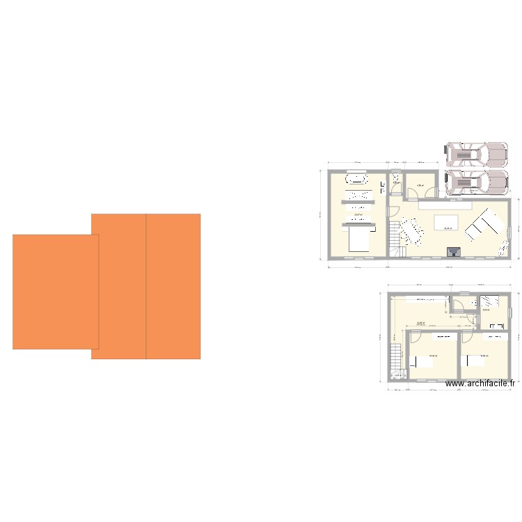 chalet v1. Plan de 0 pièce et 0 m2