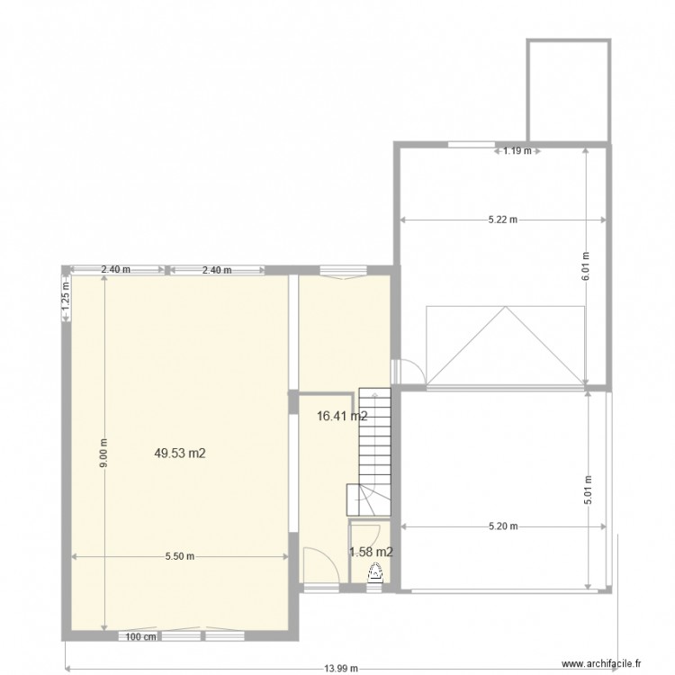 RDC MEZE. Plan de 0 pièce et 0 m2