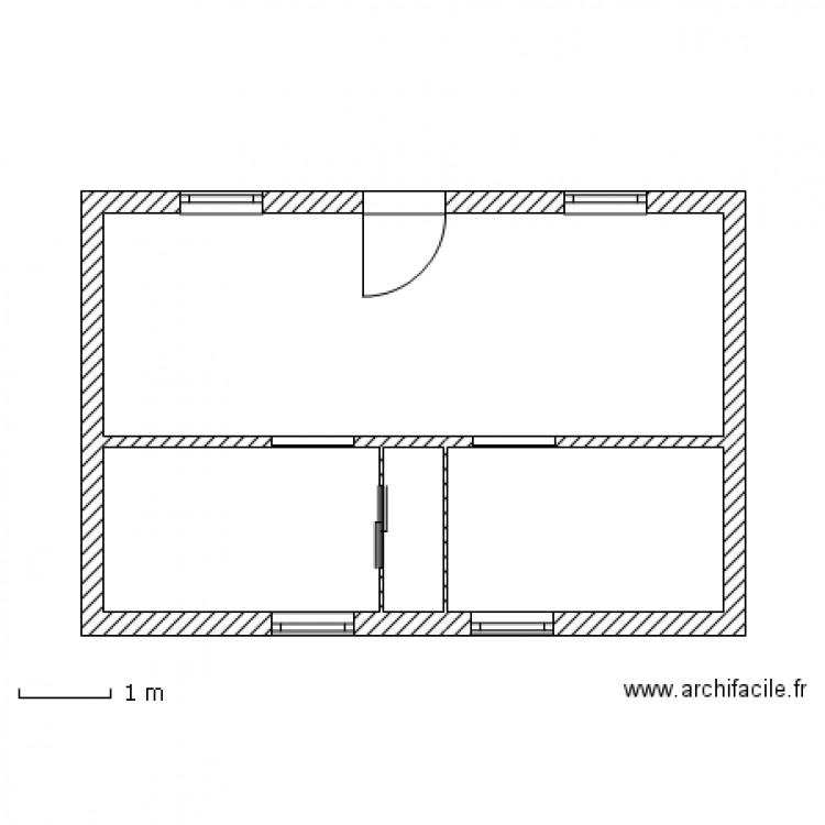 Chalet (16x24). Plan de 0 pièce et 0 m2