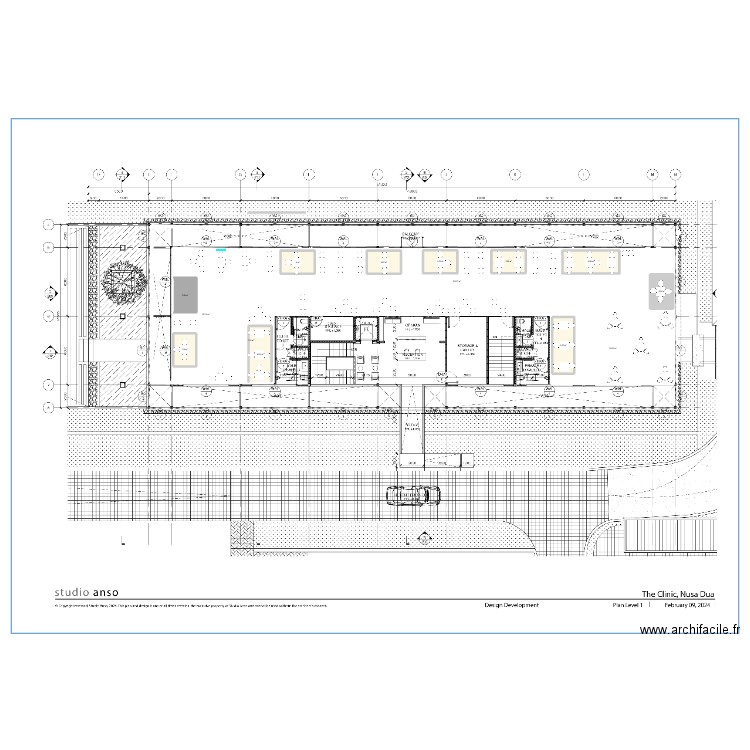 Exhibitors Village V2. Plan de 14 pièces et 434 m2