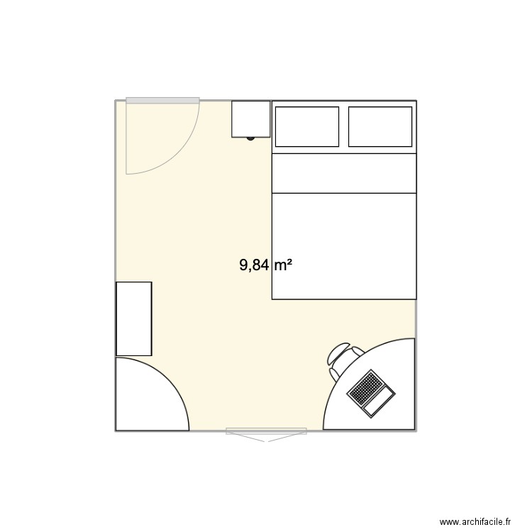 Chambre cassandra. Plan de 0 pièce et 0 m2