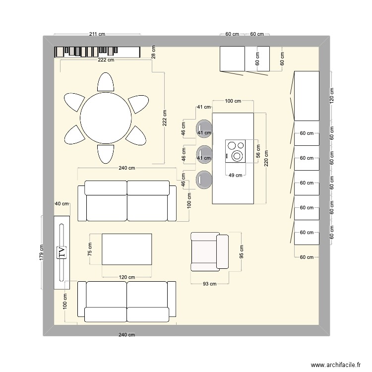 SALON SABINA. Plan de 0 pièce et 0 m2