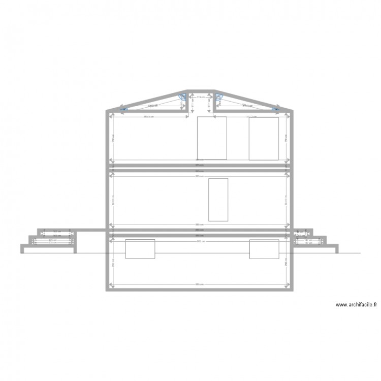 Hauteur de batiment. Plan de 0 pièce et 0 m2