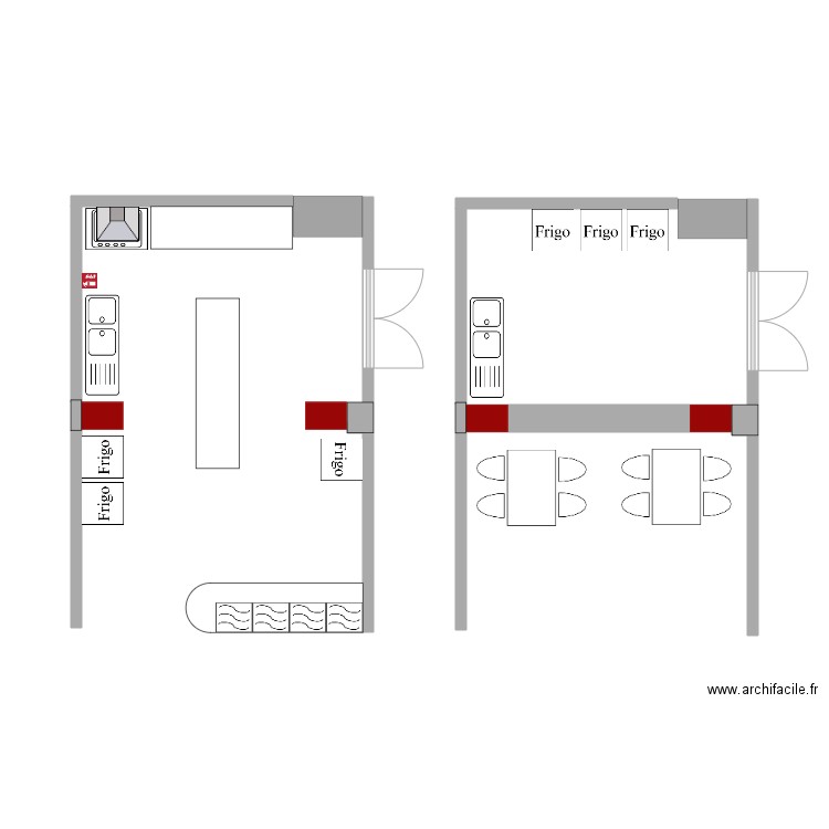 Plan de cuisine CFB. Plan de 0 pièce et 0 m2