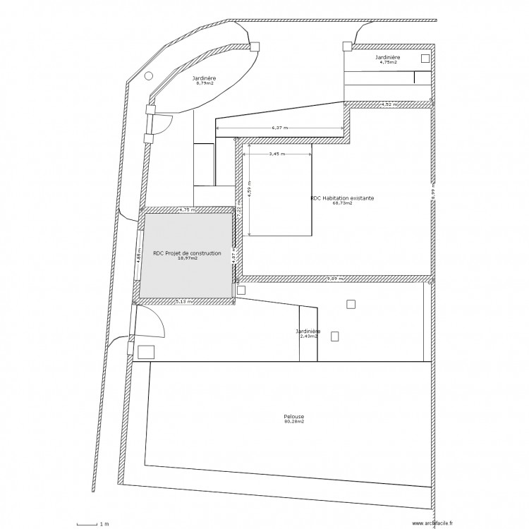  Plan de Masse DP2. Plan de 0 pièce et 0 m2