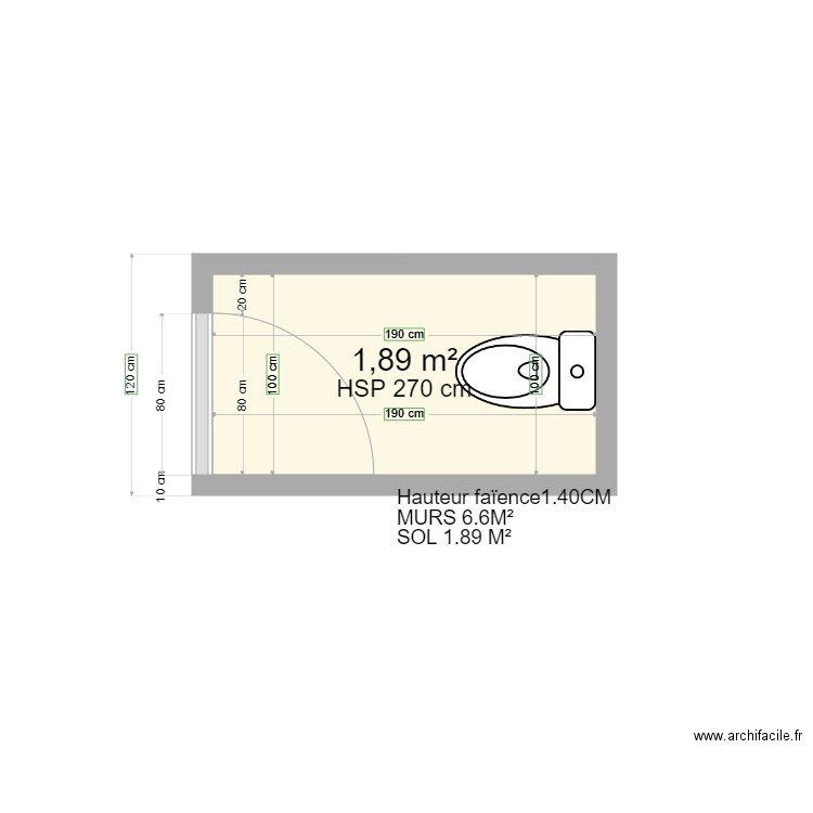 wc rdc. Plan de 0 pièce et 0 m2