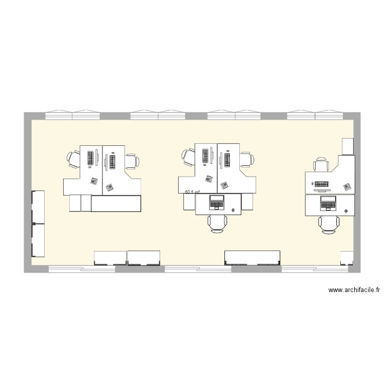 bureau. Plan de 0 pièce et 0 m2