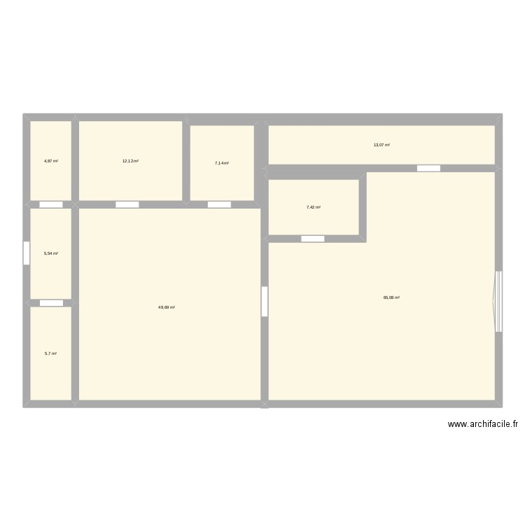 micro crèche stage. Plan de 9 pièces et 171 m2