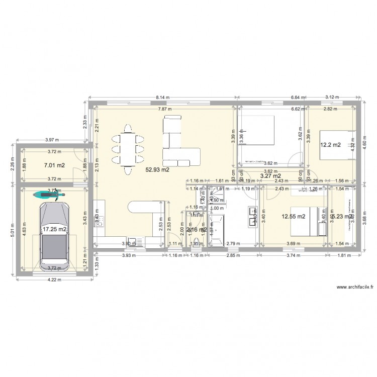 maison 1. Plan de 0 pièce et 0 m2