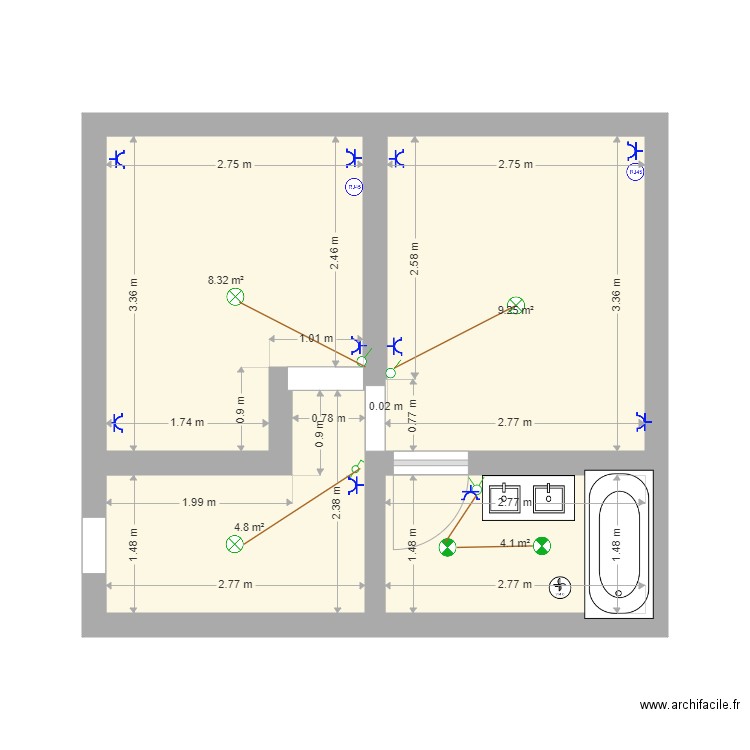 marc 2. Plan de 0 pièce et 0 m2