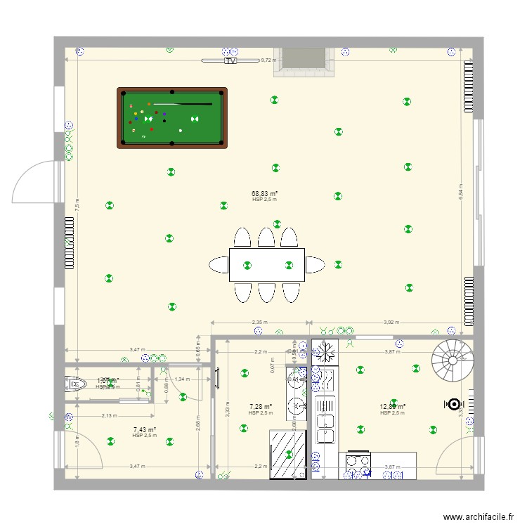 projet catherine clin. Plan de 0 pièce et 0 m2