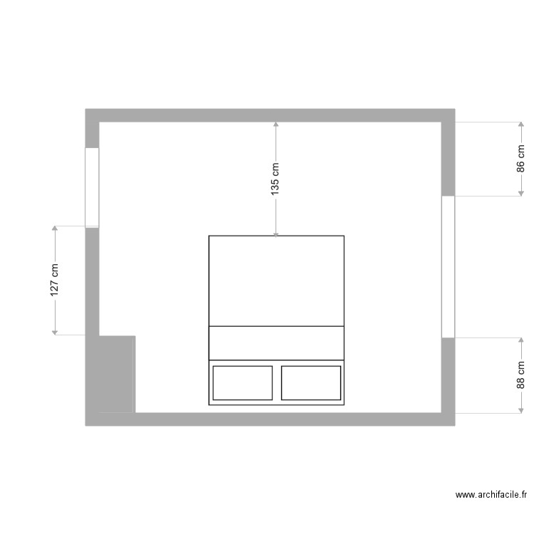 chambre. Plan de 0 pièce et 0 m2