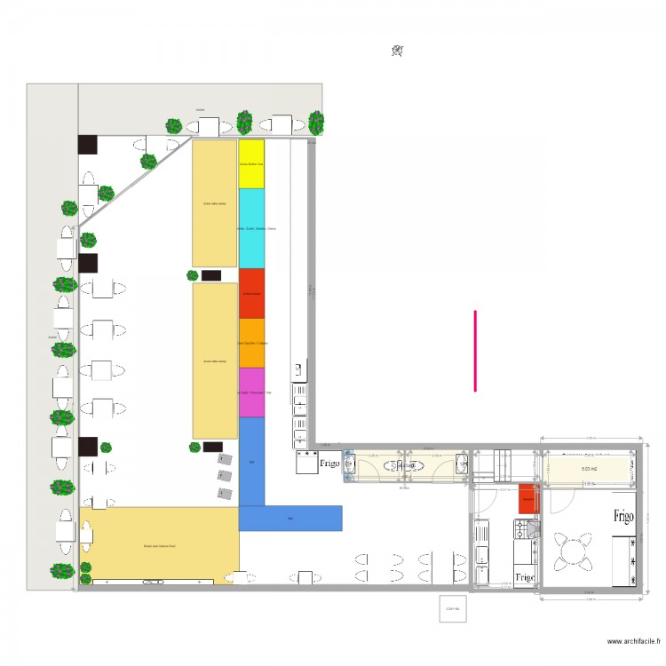 AD GENTES CAFE. Plan de 0 pièce et 0 m2