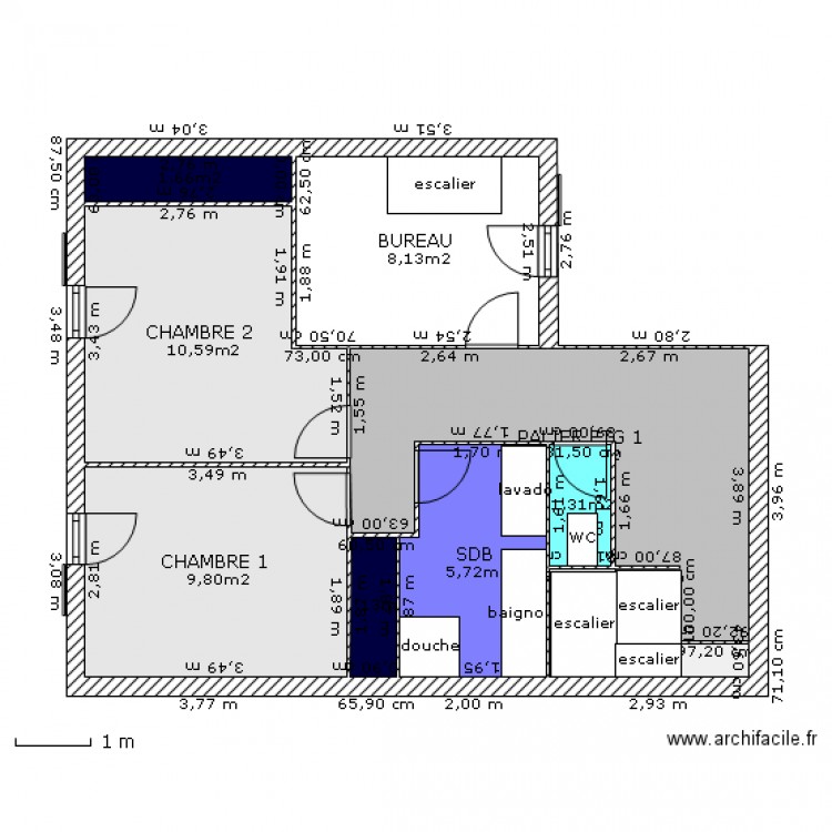 YOLAINE ETG 1 2. Plan de 0 pièce et 0 m2