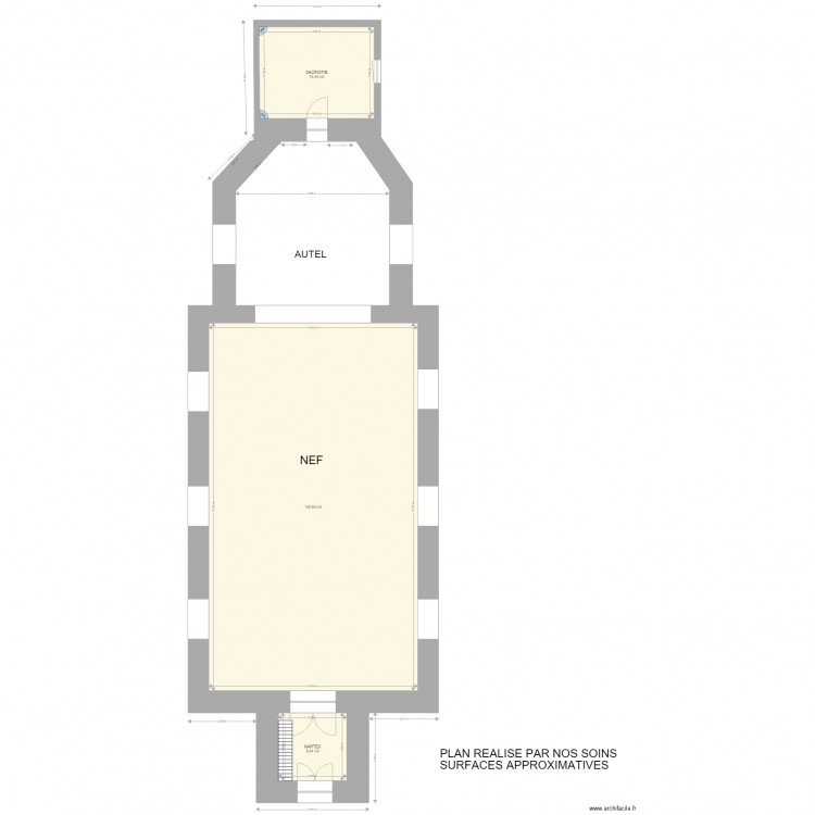 EGLISE SAINT LAURENT. Plan de 0 pièce et 0 m2