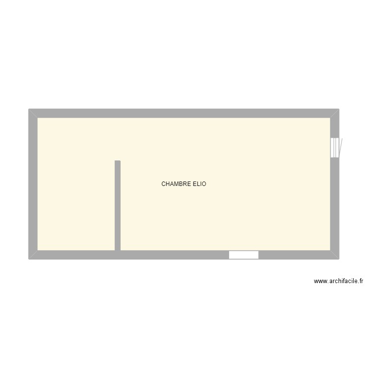 ETAGE 2. Plan de 1 pièce et 36 m2