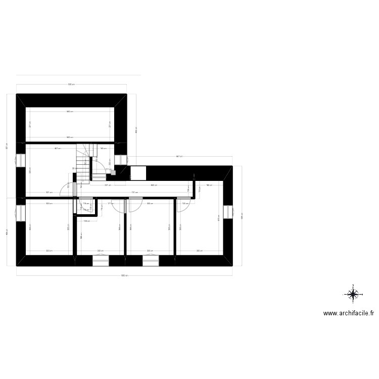 PLAN BERGERIE ETAGE 2. Plan de 7 pièces et 79 m2