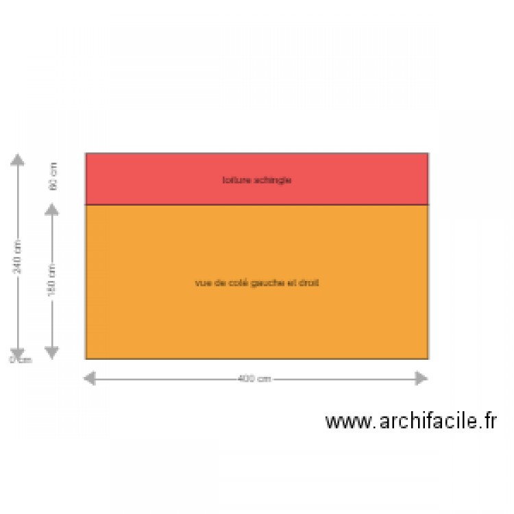 cote gauche et droit. Plan de 0 pièce et 0 m2