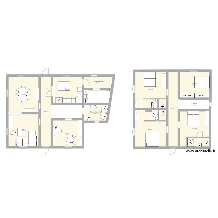 Chatel. Plan de 0 pièce et 0 m2