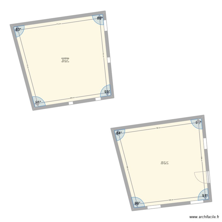 salon cuisine. Plan de 0 pièce et 0 m2