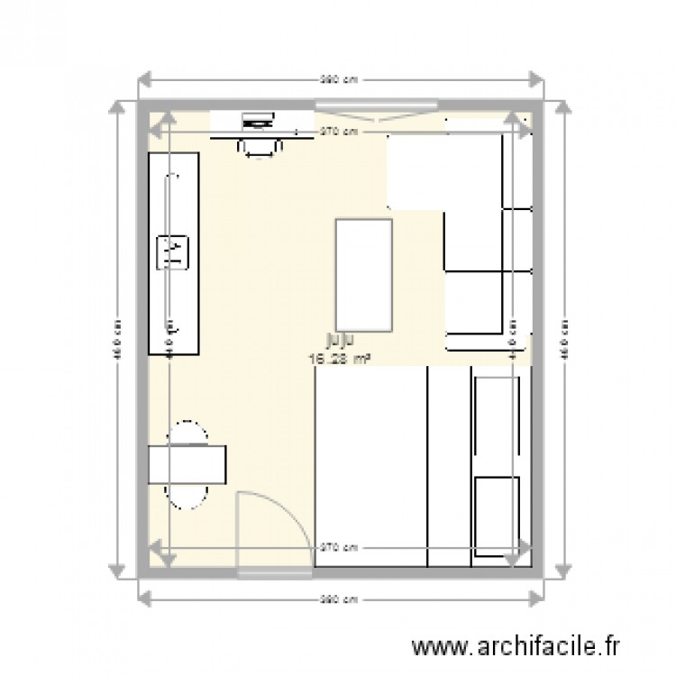 juju. Plan de 0 pièce et 0 m2