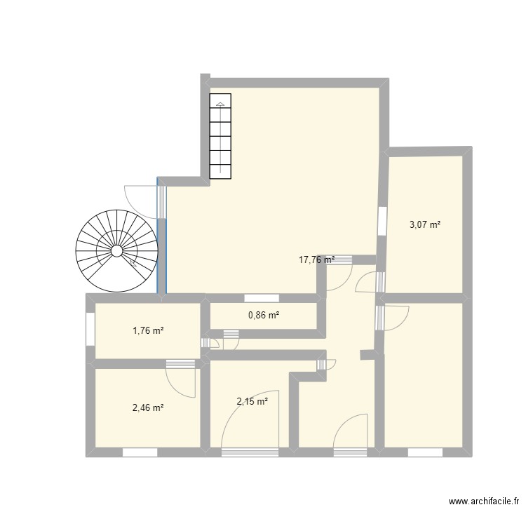 darna. Plan de 6 pièces et 28 m2