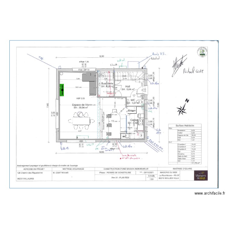 plan interieur sans cellier 2. Plan de 0 pièce et 0 m2