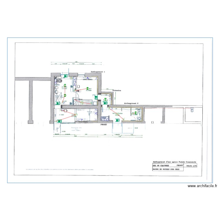 Agence postale Noyers sur Cher. Plan de 0 pièce et 0 m2