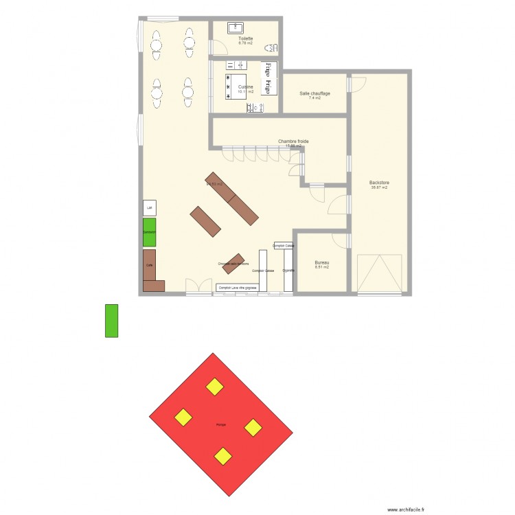 Dépanneur rénover 2. Plan de 0 pièce et 0 m2