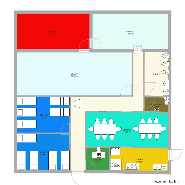 plan crèche. Plan de 0 pièce et 0 m2